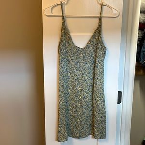 Reformation floral green dress- Size Small